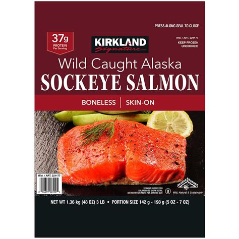 Kirkland Signature Wild Caught Alaska Sockeye Salmón Precio Rappi