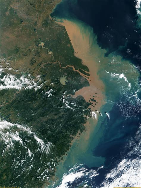 Maybe you would like to learn more about one of these? NASA Visible Earth: MODIS: Mouth of the Yangtze
