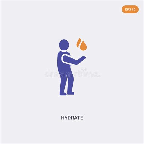 Hydrate Concept 2 Colored Icon Simple Stock Vector Illustration Of