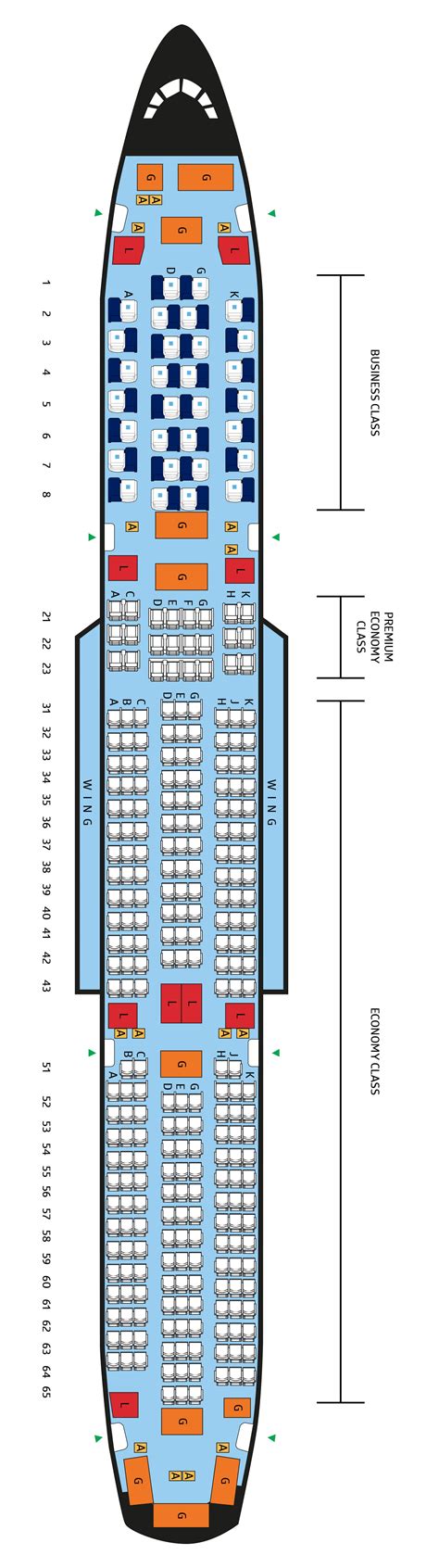 Airbus A350 900 Seat Chart Image To U
