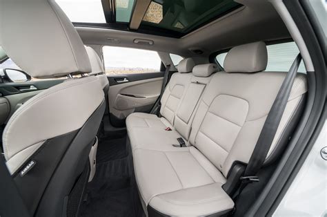 Tysinger hyundai covers the 2021 hyundai tucson interior for hampton drivers eyeing the latest compact suv the 2021 hyundai tucson has all the benefits you'd expect of a compact suv, with. 2019 Hyundai Tucson rear interior seats 03 - Motor Trend ...