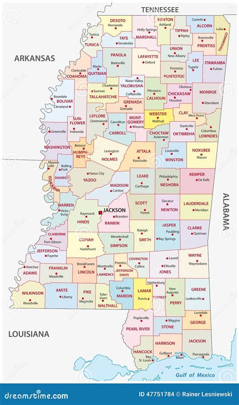Printable Map Of Mississippi Counties Printable World Holiday