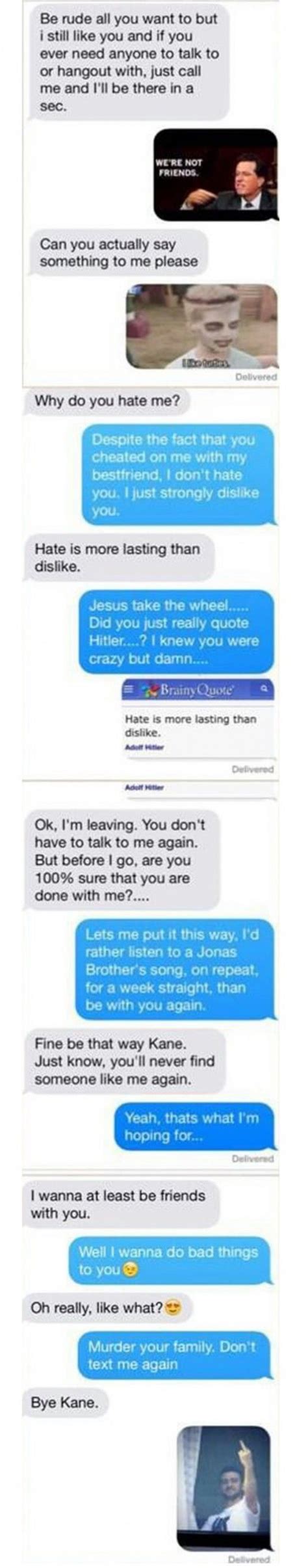 This Guy Handles Texting His Cheating Ex Girlfriend Like A