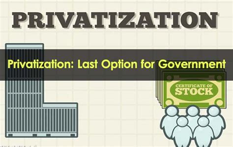 Universal access and private provision: Privatization: Last Option for Government