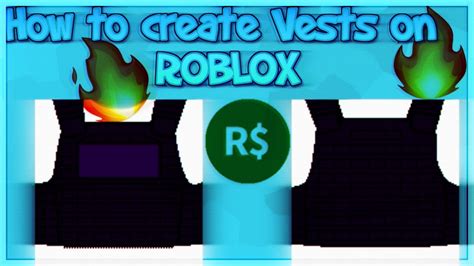 How To Create Vests On Roblox Youtube