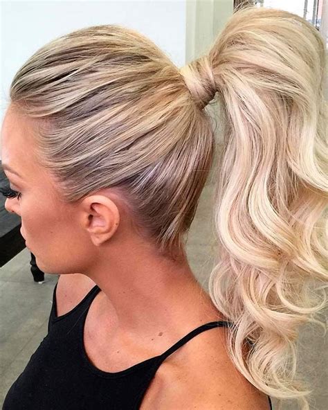Cute Ponytail Hairstyles Curly Weave High Sleek Drawstring Page Hairstyles