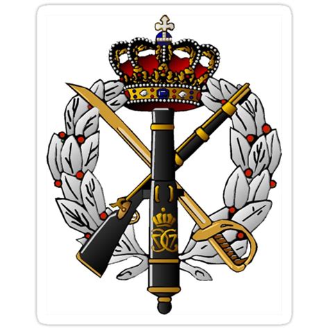 Hæren Royal Danish Army Logo Stickers By Brieost Redbubble