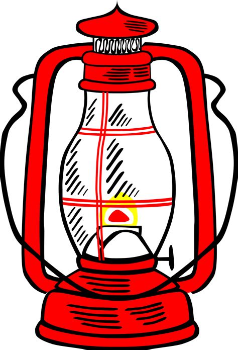 Download Lamps Clipart Kerosene Lamp Red Lantern Clip Art Png