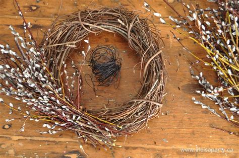 How To Make A Pussy Willow Spring Wreath