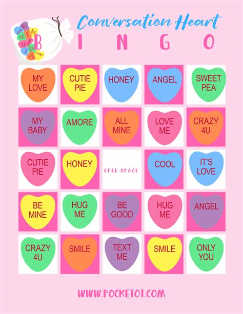 Heart Bingo Printable Cards Printable Bingo Cards