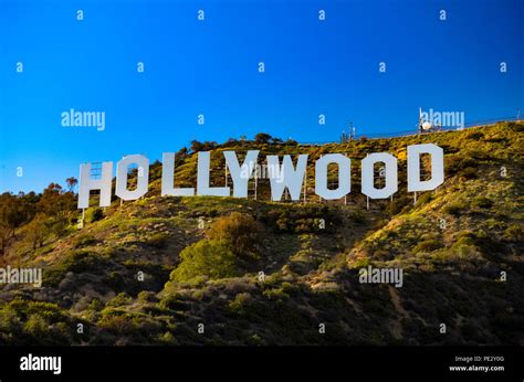The Iconic Hollywood Sign In Los Angeles California Stock Photo Alamy