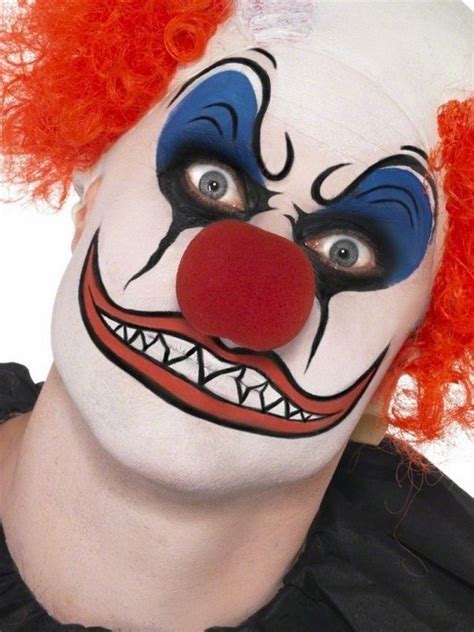 Halloween Clown Make Up Böse Clown Ideen Diy Make Up Rote Perücke