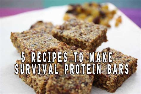 5 Recipes To Make Your Own Survival Protein Bars Preppers Will