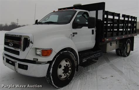 2013 Ford F650 Super Duty Flatbed Truck In Bellefontaine Oh Item