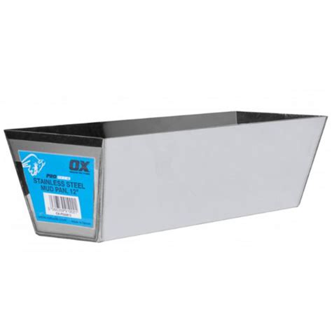 12 In Ox Tools Pro Stainless Steel Mud Pan At Tsw