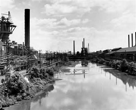 The Mahoning River Between The Steel Mills Youngstown Ohio