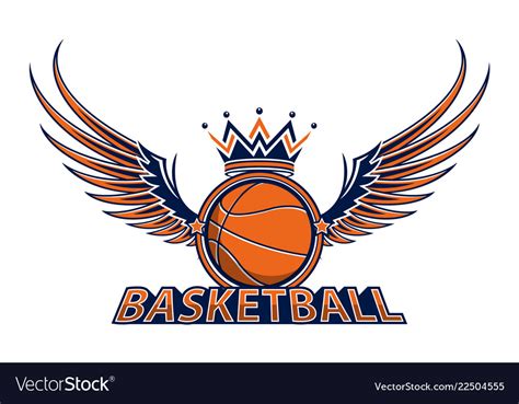Basketball Championship Logo Royalty Free Vector Image