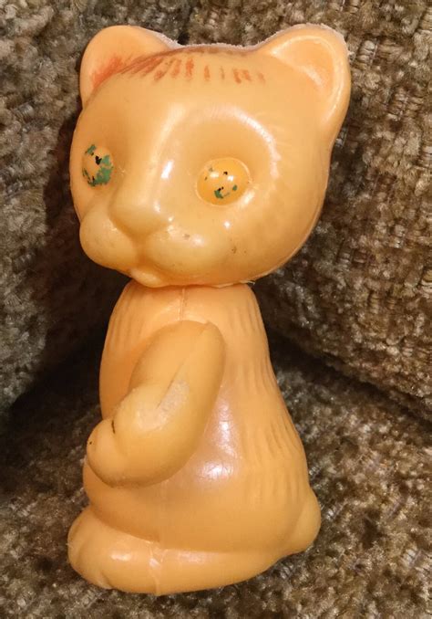 Doll Toy Cat Vintage Plastic Etsy