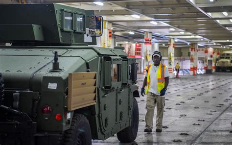 Naval Weapons Station Onloads Military Vehicles Joint Base Charleston