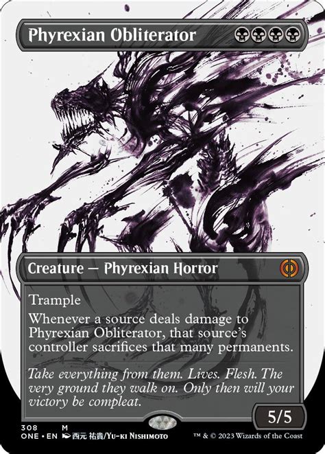Phyrexian Obliterator Phyrexia All Will Be One Variants Standard