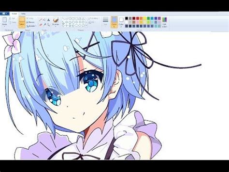 Here is a step by step process of how to use. SpeedPaint 】 Draw Anime Girl on MS Paint - Rem - YouTube | Anime, Anime drawings, Drawings