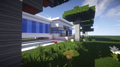 Modern House Build Creative Mode Minecraft Java Edition