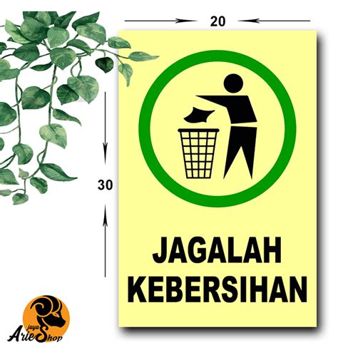 Detail Bisa Cod Poster Kayu Hiasan Dinding Jagalah Kebersihanmedia