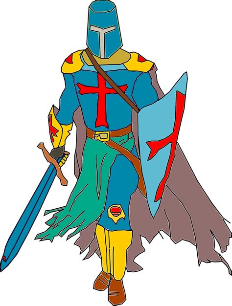 Medieval Knight Cartoon Medieval Ages Knights Vector