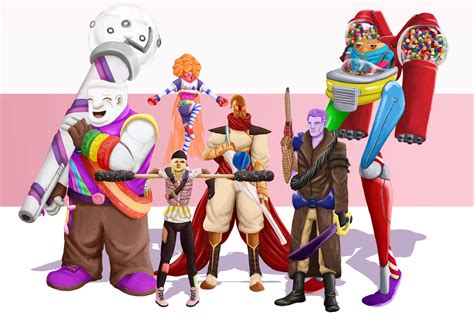 Artstation Candy Coated Character Concept Designs