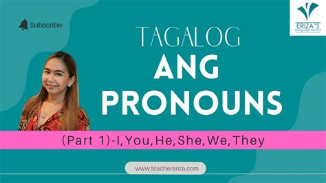 Learn Tagalog Pronouns Ang Part 1 I You He She We They Youtube