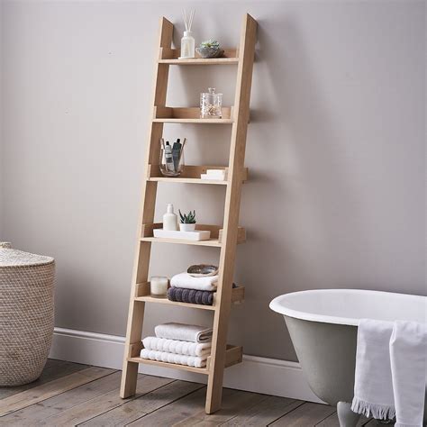 Oak Small Ladder Shelf Home Accessories Sale The White Company