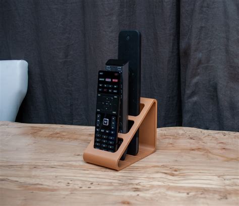 3 Pocket Slim Remote Control Holder Caddy Scandinavian Etsy