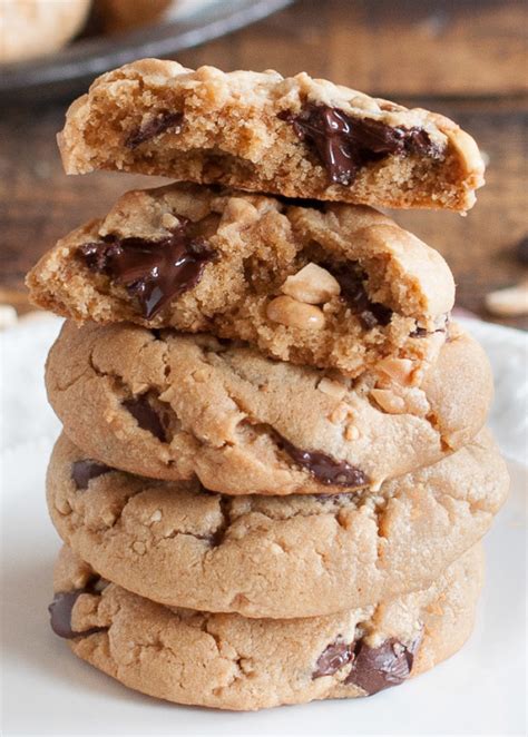 Soft And Chewy Peanut Butter Chocolate Chip Cookies