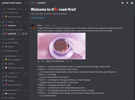 Aesthetic Small Creators Discord Rnotion