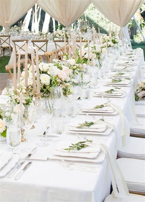 Deko Hochzeit Lange Tische