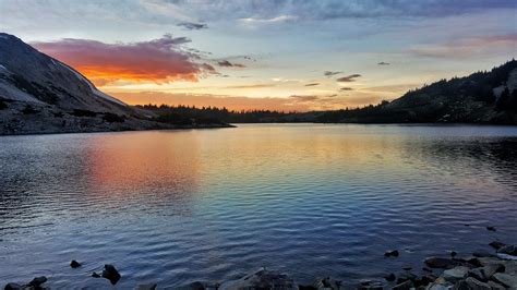 2560x1440 Sunset Over North Gap Lake 5k 1440p Resolution Hd 4k