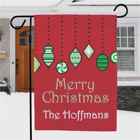Personalized Ornaments Garden Flag With Ornaments Tsforyounow
