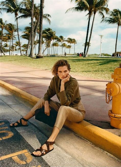 Time After Sunset Malgosia Bela Poses In Miami For Massimo Dutti