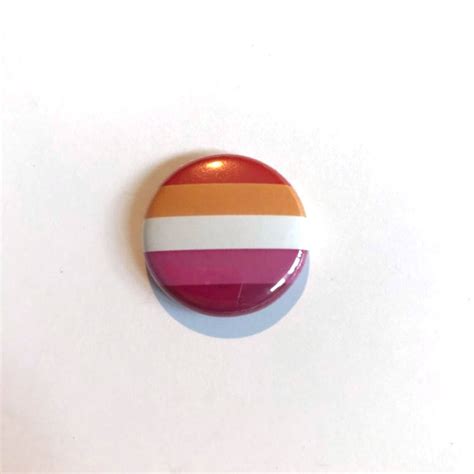 lesbian pride pin badge lesbian flag badge lesbian etsy