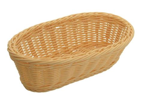 Winco Oval Solid Cord Poly Woven Basket Pack Of 6 Various Colours