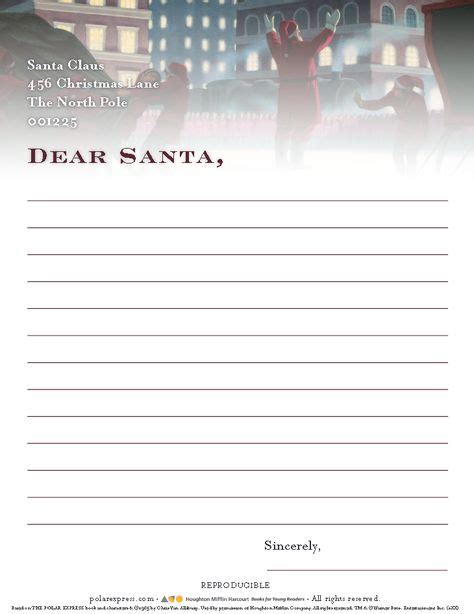 Polar Express Letter From Santa