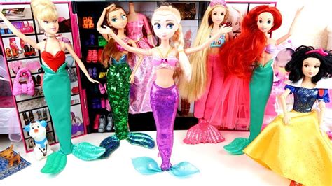 Mermaid Tails Elsa And Anna Are Mermaids Ariel Rapunzel Snow White