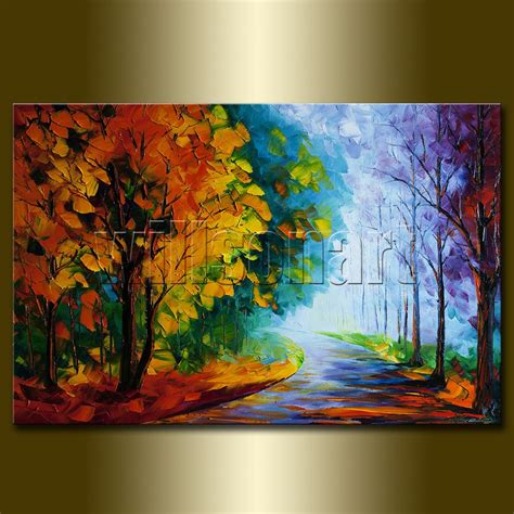 Autumn Landscape Giclee Canvas Print From Original Oil Painting By