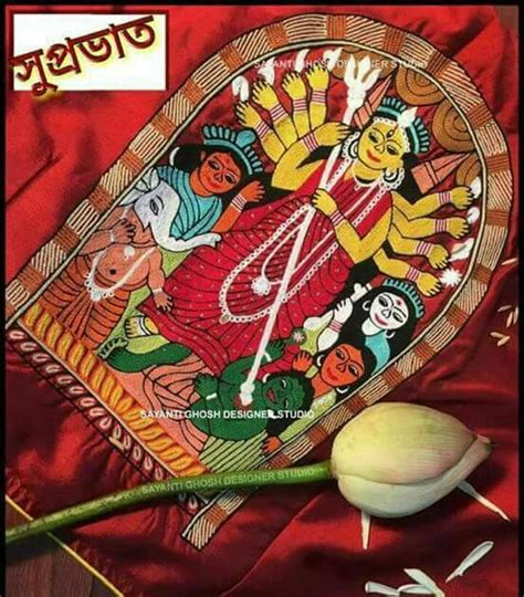 Durga Painting Bengali Bride Indian Goddess Indian Folk Art Durga