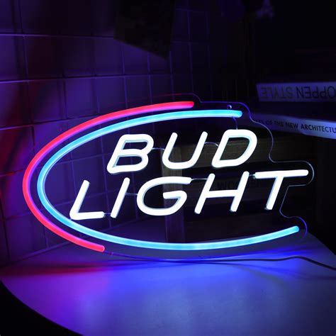 Bud Light Neon Sign For Wall Decor In Bar Pub Club Handmade Led Light For Home Bar And Man Cave