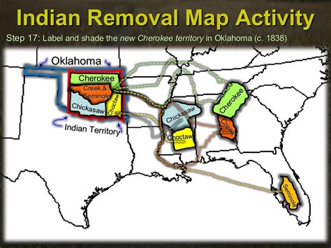 Indian Removal Map Activity