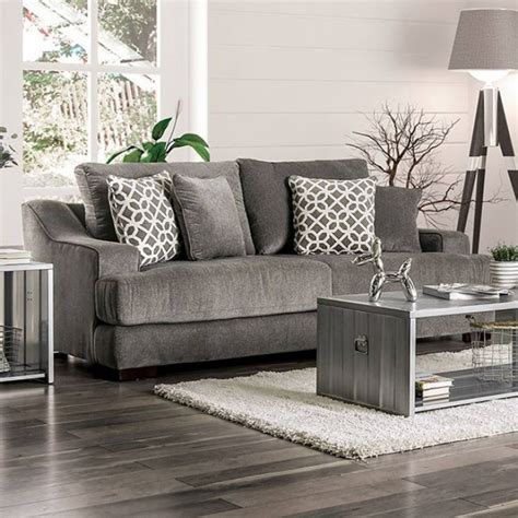 Furniture Of America Sm9101 Adrian Gray Living Room Set
