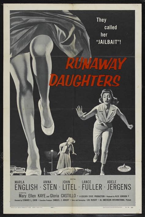 Runaway Daughters Movie Poster Style B 27 X 40 1956