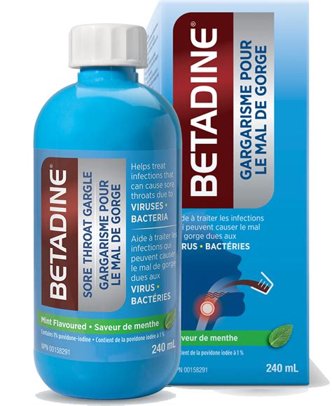 Betadine gargle & mouth wash is a refreshing flavoured mouthwash that does not stain the teeth. Sore Throat Gargle | BETADINE®