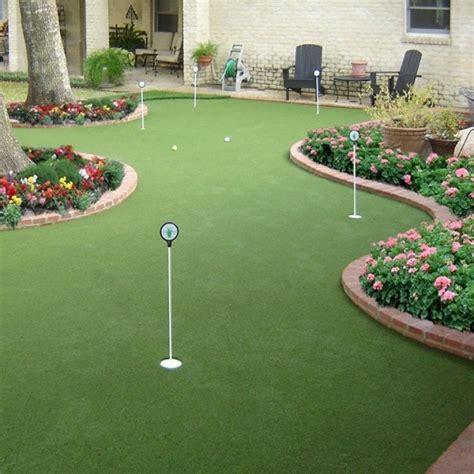 Ashata mini home theater projector ($41); A Mini Golf Course in the Garden